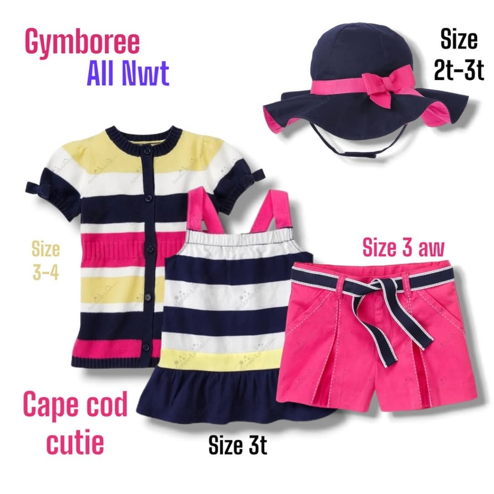 Gymboree Girls' Striped Dress and Hat Set